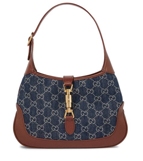 gucci jackie leather shoulder bag|gucci jackie denim bag.